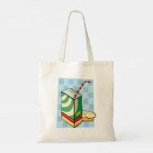 Drinken Met Een Rietje Boodschappentas Tote Bag (Achterkant)