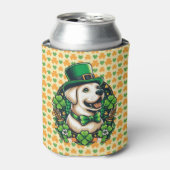Drinken met Sint Patricksdag Cute Hond Blikjeskoeler (Blikje Voorkant)