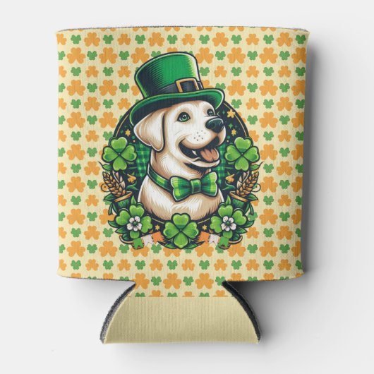 Drinken met Sint Patricksdag Cute Hond Blikjeskoeler (Voorkant)