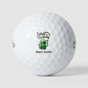 Drinken met St. Patrick's Day thema voor golfer Go Golfballen