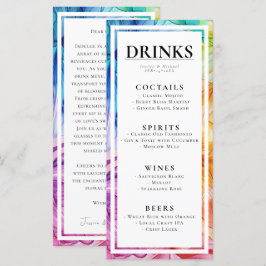 DRINKEN + mooie tekst ETHERISCHE BLOEM Menu