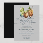 Drinken Nacht voor bruiloft repetitie diner Kaart (Voorkant / Achterkant)