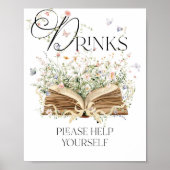 Drinken Nieuw Chapter Book Theme Wildflower Poster (Voorkant)