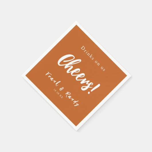 Drinken op Amerikaanse kasten Servet (Hoek)