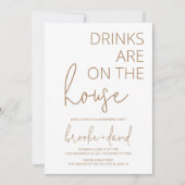 Drinken op de neutrale uitnodiging tot het opwarme (Voorkant)