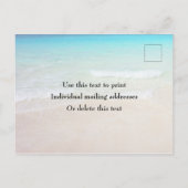 Drinken op het Beach Holiday Greeting Couple Briefkaart (Achterkant)