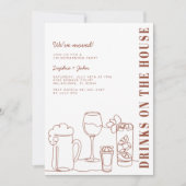 Drinken op het House Housewarming Party Kaart (Voorkant)