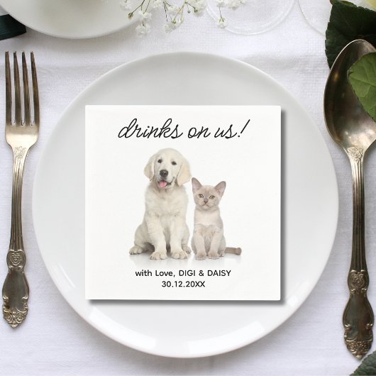 Drinken op het simpele fotograferen van een paar k servet