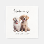 Drinken op het simpele fotograferen van een paar k servet (Voorkant)