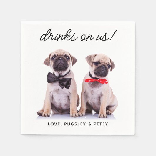 Drinken op het simpele fotograferen van een paar k servet (Voorkant)