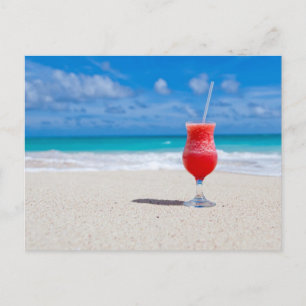 Drinken op het Strand Briefkaart