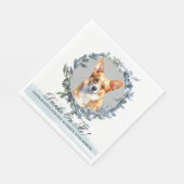 Drinken op mij! Corgi Hond Hond Trouwen Servet (Hoek)