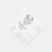 Drinken op mij Custom Pet Cocktail servetten bruil (Hoek)