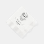 Drinken op mij Custom Pet Cocktail servetten bruil (Hoek)