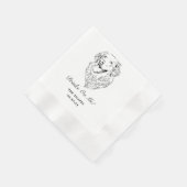 Drinken op mij Custom Pet Cocktail servetten bruil (Hoek)
