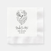 Drinken op mij Custom Pet Cocktail servetten bruil (Voorkant)