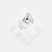 Drinken op mij Custom Pet Cocktail servetten bruil (Hoek)