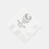 Drinken op mij Custom Pet Cocktail servetten bruil (Hoek)