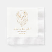 Drinken op mij Custom Pet Cocktail servetten bruil (Voorkant)