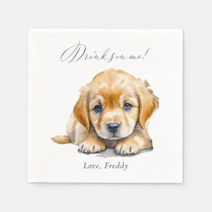 Drinken op mij eenvoudige Schattigee foto leuk hui Servet