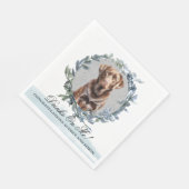 Drinken op mij Eucalyptus Bloemen en Chocolade Lab Servet (Hoek)