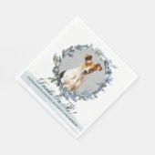 Drinken op mij! Gladde Fox Terrier Hond bruiloft h Servet (Hoek)