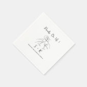 Drinken op ons chique moderne minimalistische brui servet (Hoek)