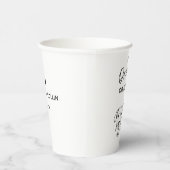 Drinken op ons Eenvoudige Funny Custom Dog Bruilof Papieren Bekers (Rechts)