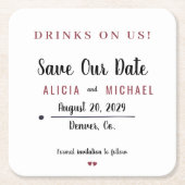 Drinken op ons gewone huwelijk met uitzondering va kartonnen onderzetters (Voorkant)