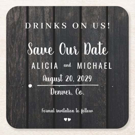 Drinken op ons gewone huwelijk met uitzondering va kartonnen onderzetters (Voorkant)