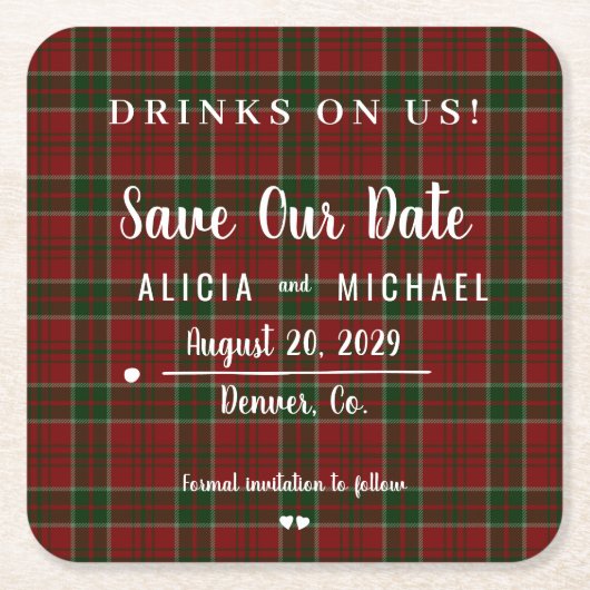 Drinken op ons gewone huwelijk met uitzondering va kartonnen onderzetters (Voorkant)