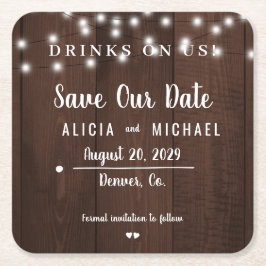 Drinken op ons gewone huwelijk met uitzondering va kartonnen onderzetters