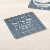 Drinken op ons gewone huwelijk met uitzondering va kartonnen onderzetters (Schuin)