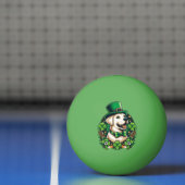 Drinken op St. Patrick's Day Cute Hond Pingpongbal (Net)