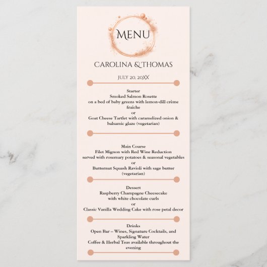 Drinken Open Bar - Wijnen, Signature Cocktails, en Menu (Voorkant)