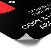 drinken plus hotdogs evenaart liefde poster (Hoek)