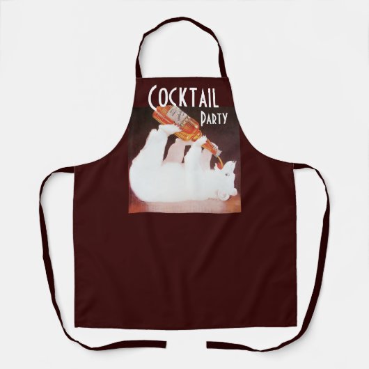 DRINKEN POLAR BEER FLASK APRON SCHORT (Voorkant)