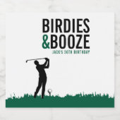 Drinken & Rijden Volwassenen Golf Verjaardagsfeest Bier Etiket (Enkel label)