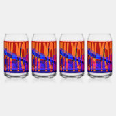 Drinken Set Blikvorm Glas (Achterkant)