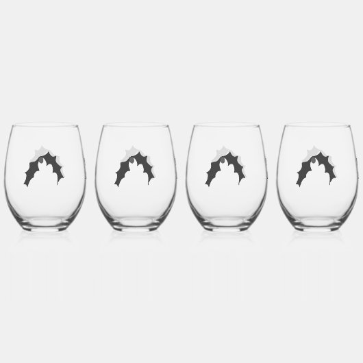 Drinken Set Wijnglas Zonder Voet (Voorkant)
