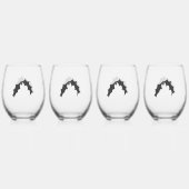 Drinken Set Wijnglas Zonder Voet (Achterkant)