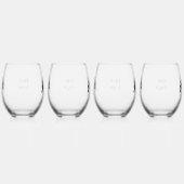 Drinken Set Wijnglas Zonder Voet (Rechts)