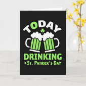 Drinken St. Patricks Dag Kaart (Gele Bloem)