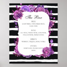 Drinken staaf voor de zwarte en witte bruiloft. Pa