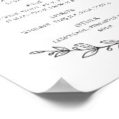 Drinken staaf voor het lappen van zwarte en witte poster (Hoek)