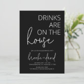 Drinken staan op de agenda | Uitnodiging tot opwar (Staand voorkant)