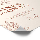 Drinken staan op de brouwerij poster (Hoek)