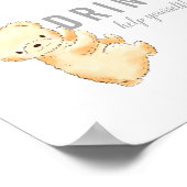 Drinken Tafel Bord Baby Sprinkle Beer en Banner Poster (Hoek)