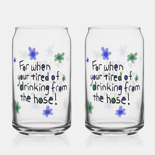 Drinken Uit Slang Glas (Voorkant)