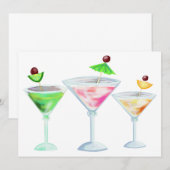 drinken van cocktailparty's kaart (Voorkant / Achterkant)